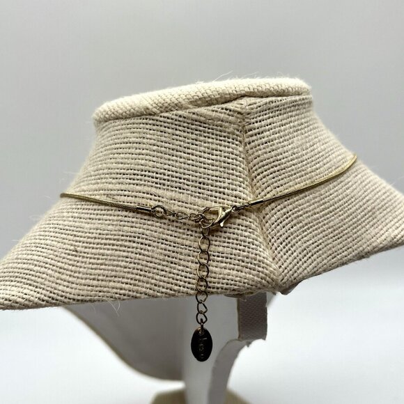 Bizou Gold Tone Starburst Small Pendant Necklace with Rhinestone Accent MCM - Picture 5 of 6